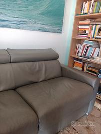 Divano-letto in pelle