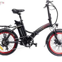 E-bike Argento  Piuma S+ 250W 20'' nero/rossa