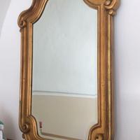 SPECCHIERA legno dorato barocco primi 900