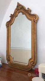SPECCHIERA legno dorato barocco primi 900