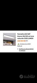pannello led 120x30 con profilo