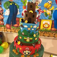 Torta scenografica super mario