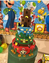 Torta scenografica super mario