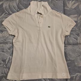 Polo Lacoste donna bianca 