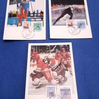 Olimpiadi invernali Canada 1988 lotto 3 cartoline 
