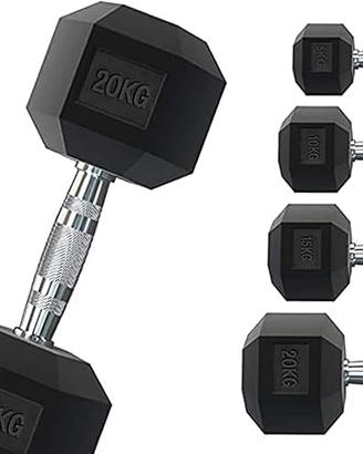 MANUBRI ESAGONALI PER PALESTRA E HOME GYM