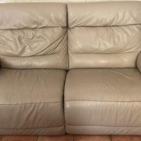 Divano relax in pelle