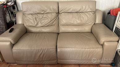 Divano relax in pelle