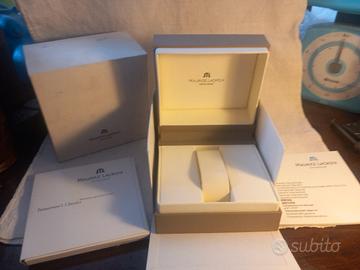 Scatola completa per orologio Maurice  Lecroix.