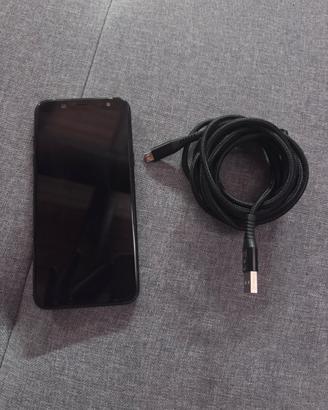 Samsung Galaxy A6 (2018) + cover + cavo 2m