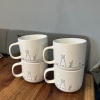 Miamio Set 4 tazze mug da 450 ml in ceramica