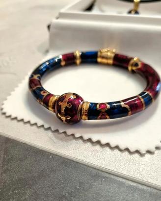BRACCIALE IN ORO E SMALTO FIDIA GIOIELLI