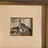 Olio su cartoncino Luigi Polverini