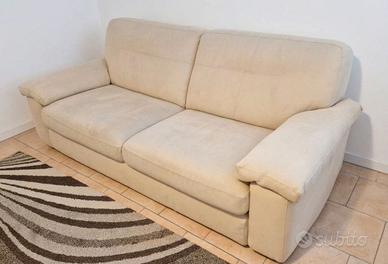 Divano letto Chateau d'Ax in Alcantara Beige