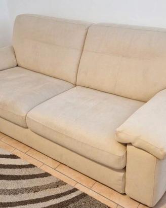 Divano letto Chateau d'Ax in Alcantara Beige