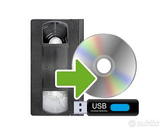Duplicazione VHS e VHS-C in DVD e chiavetta USB