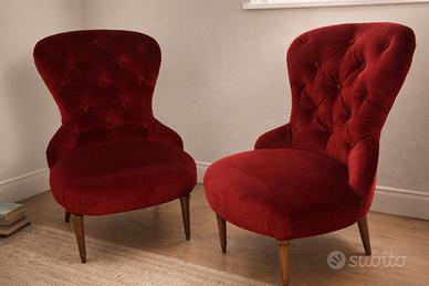Coppia poltrone retrò – arredo vintage anni '50