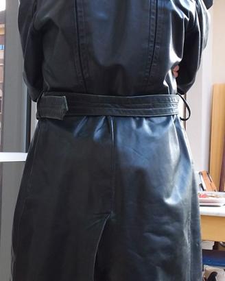 Cappotto vintage tedesco anni '60 pelle