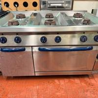 cucina 6 fuochi con forno 