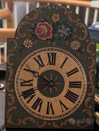 Orologio da parete tedesco vintage Foresta Nera