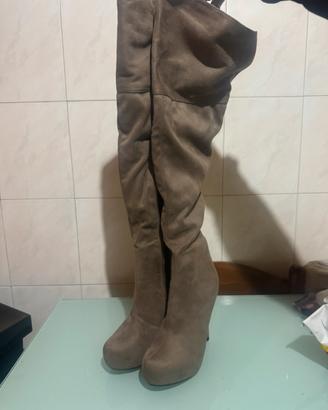 stivale sorpa al ginocchio baje tacco 11cm