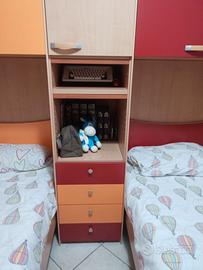 Cameretta a Nove ante con due lettini