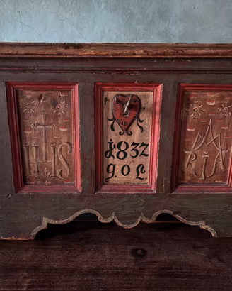Forziere in legno XIX secolo