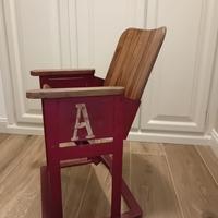 Sedia vintage da cinema/teatro – legno e metallo