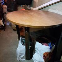 Tavolo rotondo allungabole legno