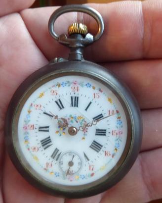 orologio da tasca a carica meccanica manuale