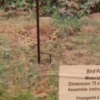 mangiatoia per uccelli in ferro battuto 