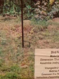 mangiatoia per uccelli in ferro battuto 