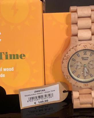 Orologio Green Time in legno