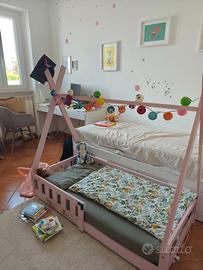 Lettino Montessori con materasso