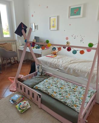 Lettino Montessori con materasso