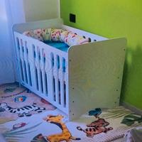lettino kinderkraft e materasso