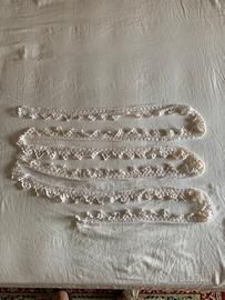 Pizzo merletto all'uncinetto fatto a mano vintage
