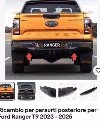 PARAURTI POSTERIORE FORD RANGER T9