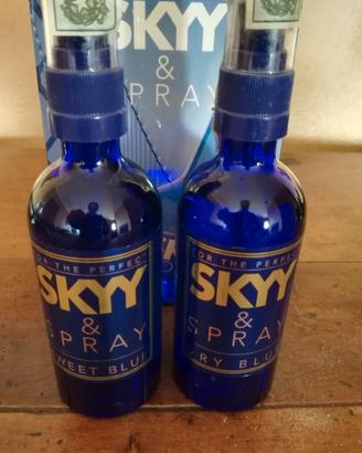 Skyy & Spray dry blue e sweet blue
