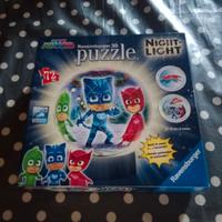 LAMPADA NOTTURNA PUZZLE 3D   PJ MASKS