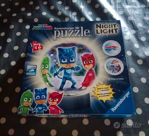 LAMPADA NOTTURNA PUZZLE 3D   PJ MASKS