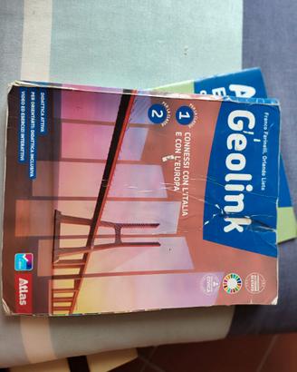 Libro di Geografia Classe 1,2 medie + atlante