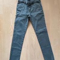 Pantaloni Prada drill stretch grigio, taglia 29.