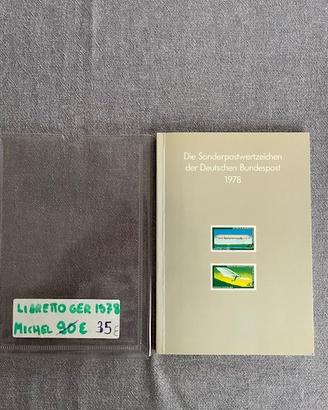 Libretto francobolli Germania+Berlino 1978