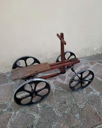 quadriciclo giocattolo d'epoca inizio 900