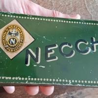 VECCHIA SCATOLA DI LATTA "V. NECCHI" VINTAGE 