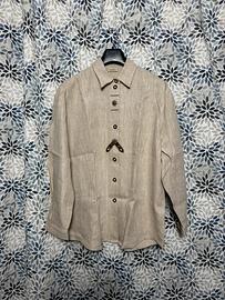 Camicia Landhaus uomo stile tirolese lino