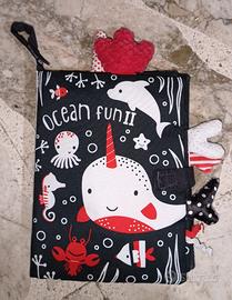 Libro tela bambini oceano inglese