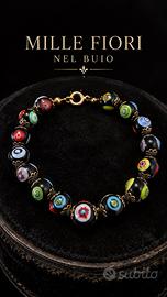 Bracciale vintage murrine Murano millefiori