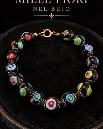 Bracciale vintage murrine Murano millefiori